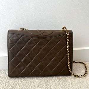Chanel Vintage Brown Flap Bag